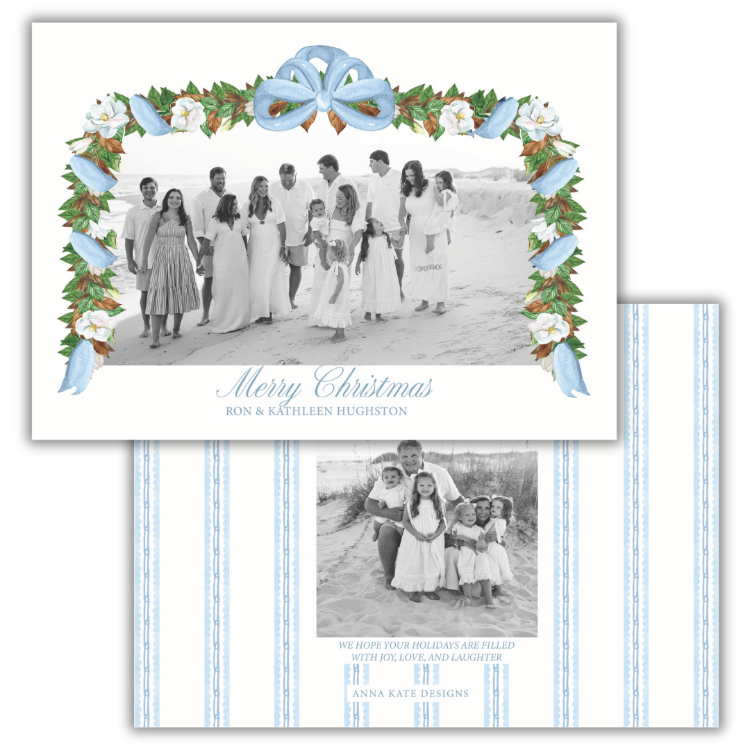 Blue Magnolia 7x5 Photo Card