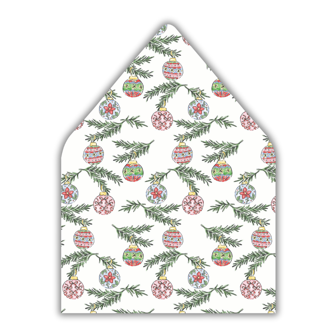 Christmas Bauble Envelope Liner