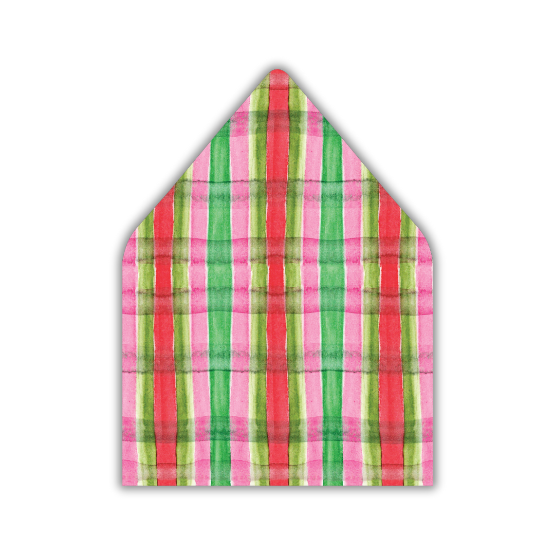 Christmas Tartan Envelope Liner
