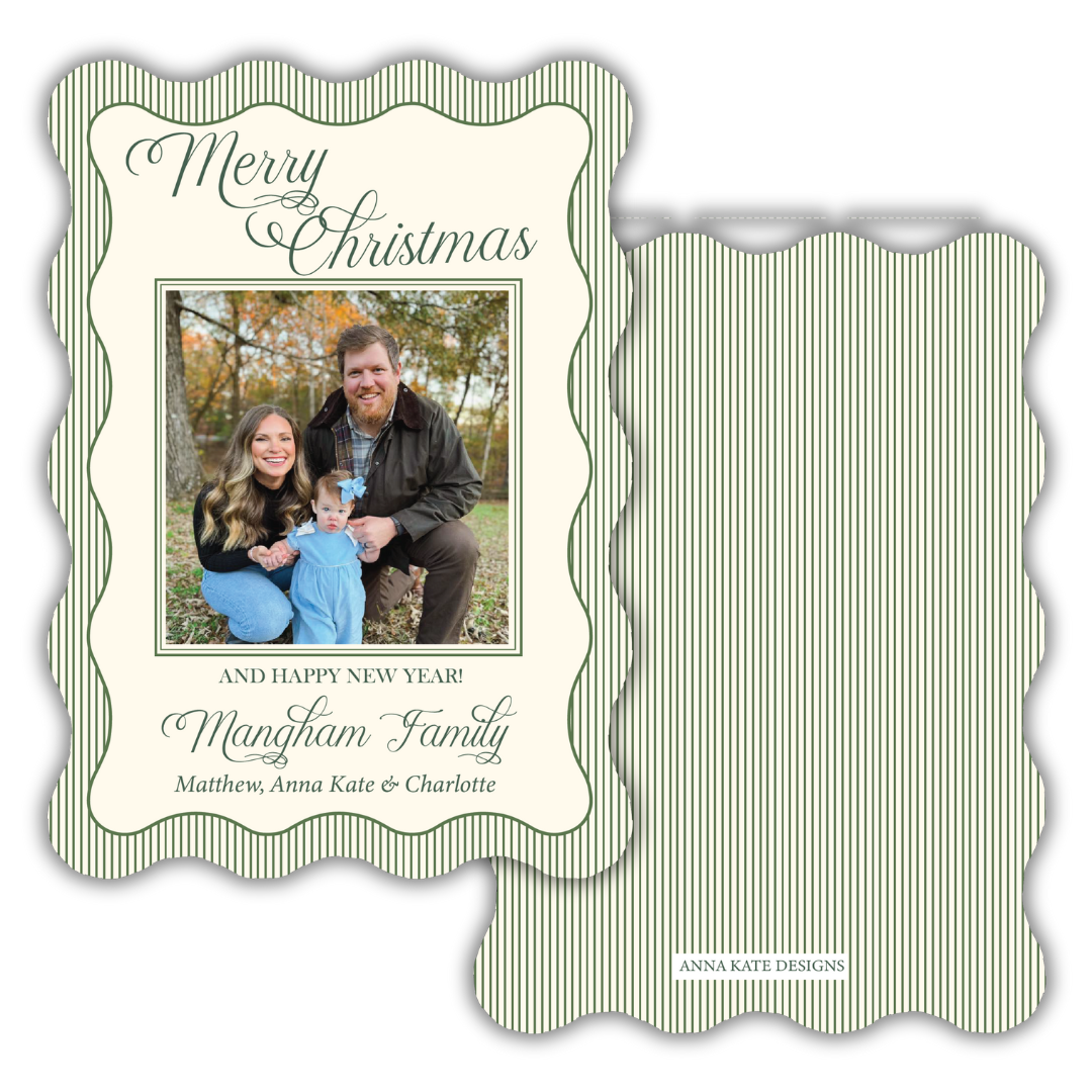 Classic Green Stripe- Wavy