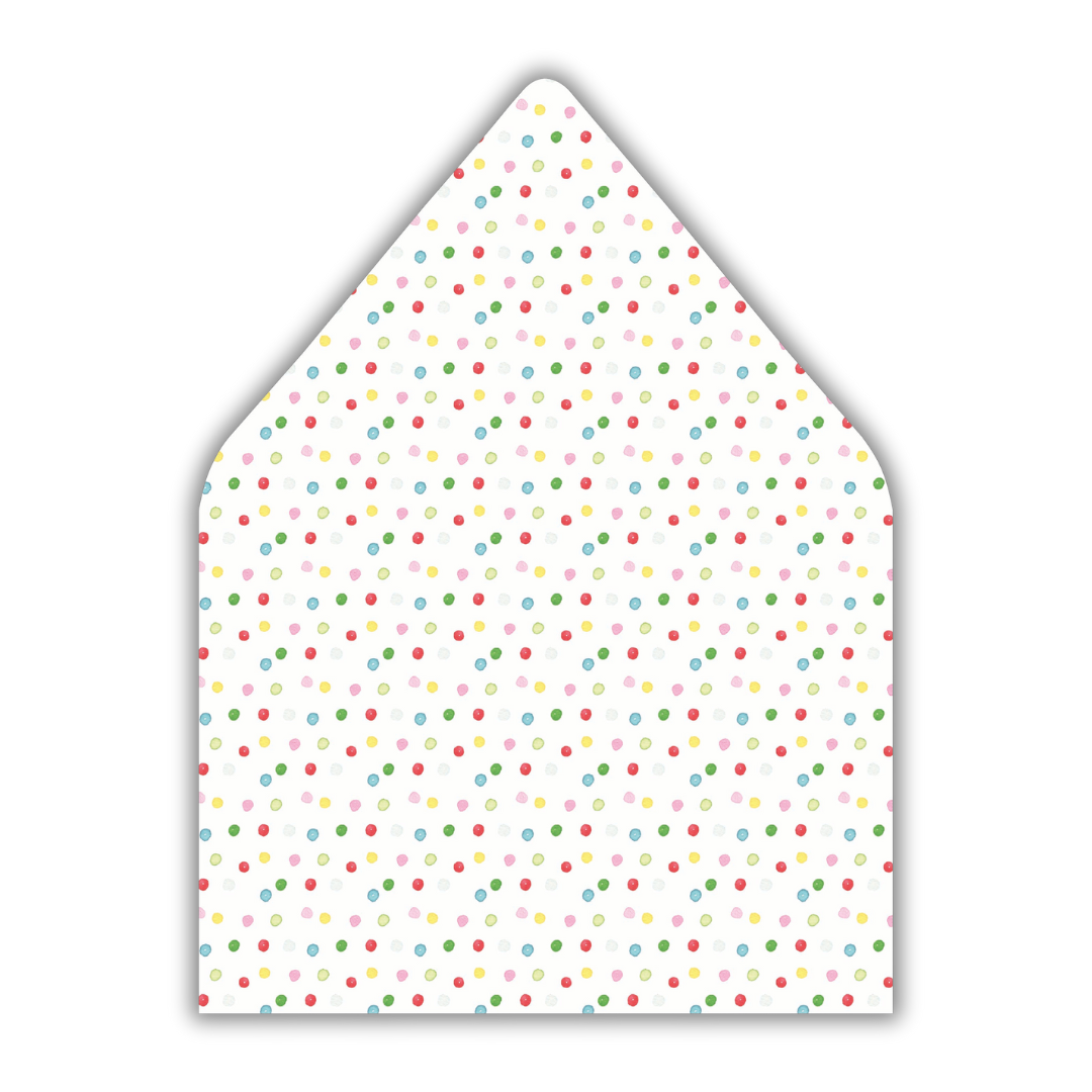 Confetti Ribbon Envelope Liner