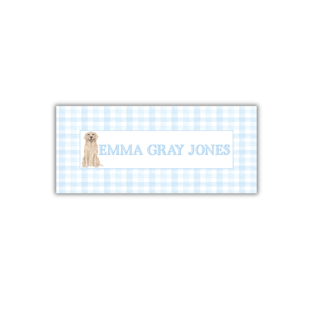 Golden Water Resistant Label- Gender Neutral