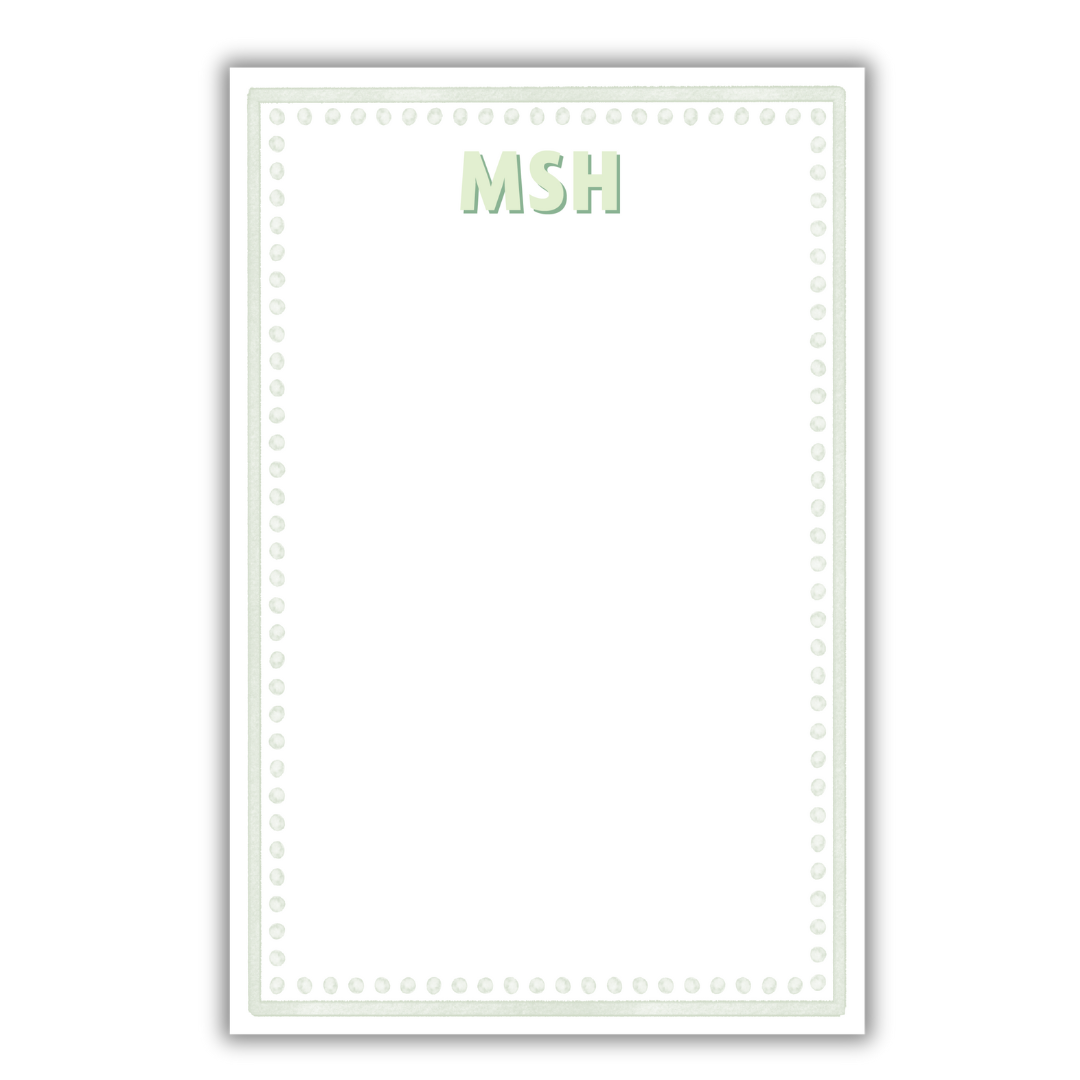 Lime Green Dot Notepad