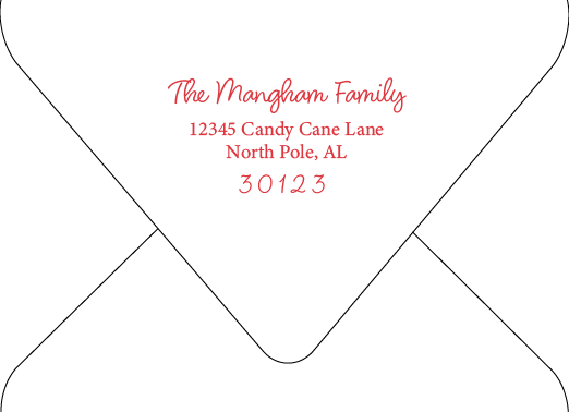 Christmas Return Address Printing