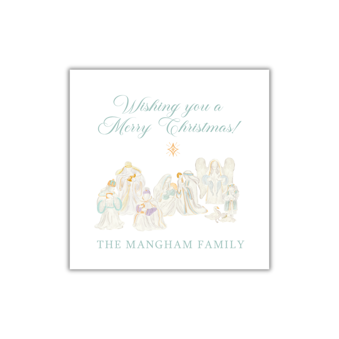 Nativity Gift Tag and Sticker