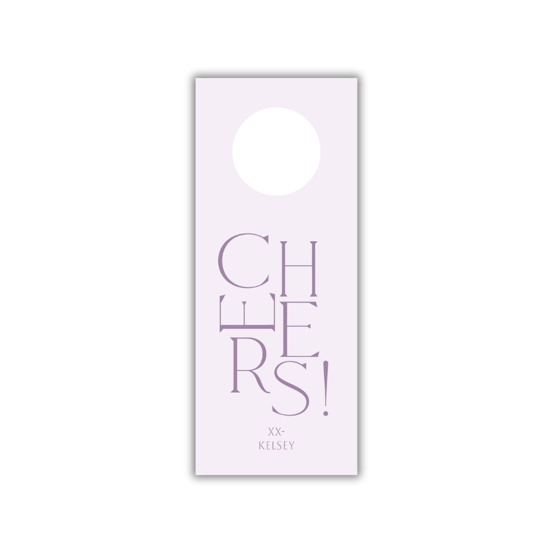 Purple Rain Wine Tag