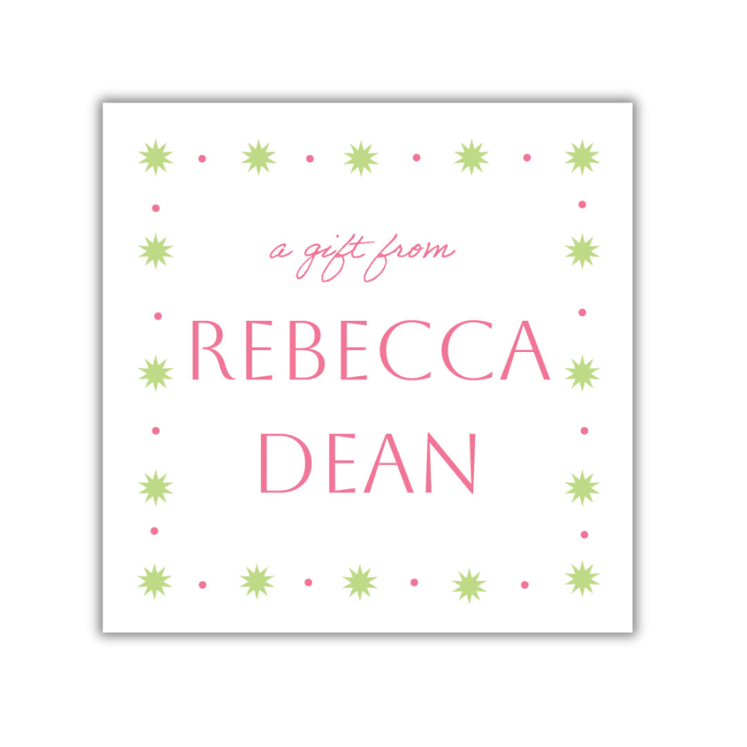 Starburst Gift Tag