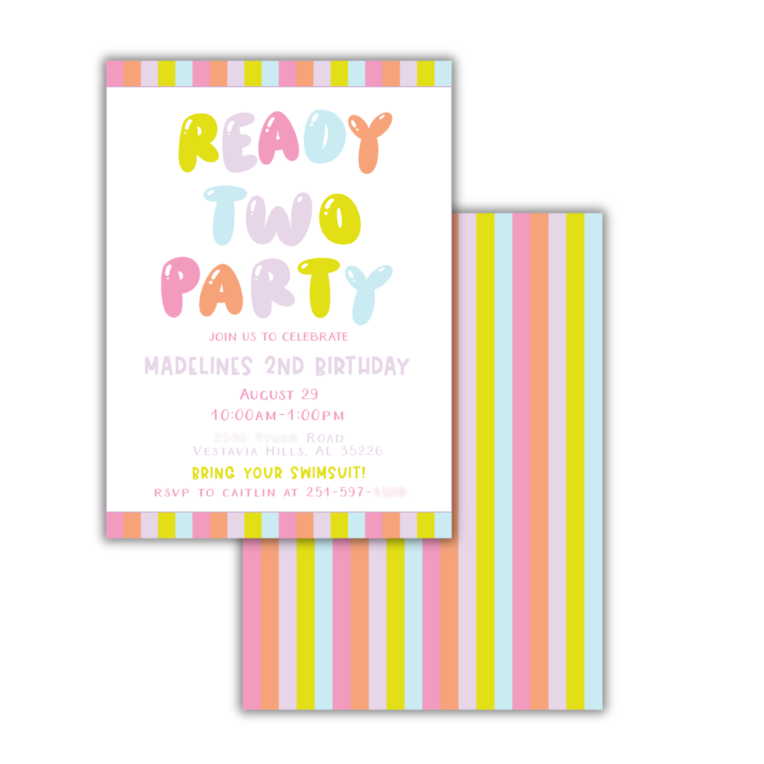 Bubble Fun Invite