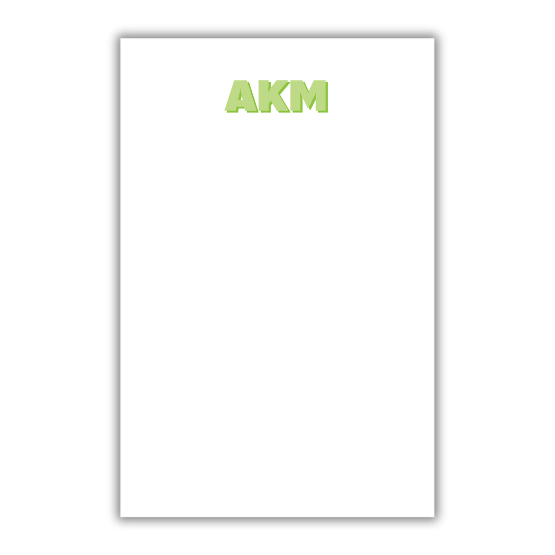 Initial Pop Notepad