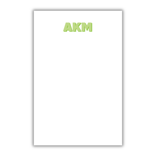 Initial Pop Notepad