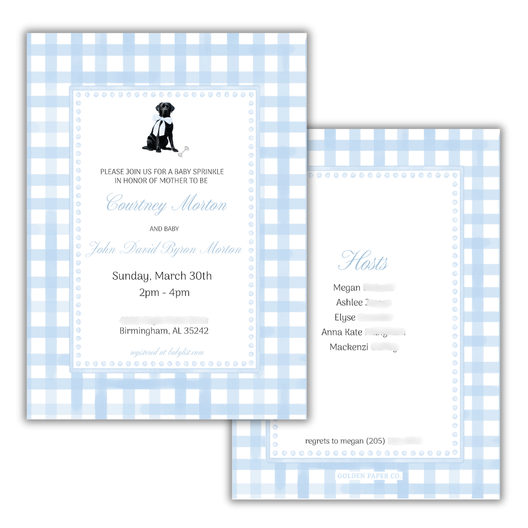 Cash Sprinkle/Shower Invite