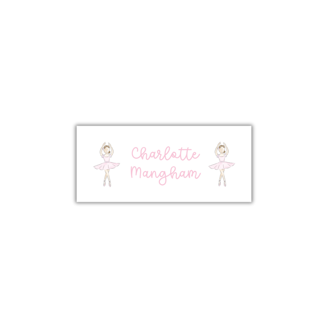 Ballerina Water Resistant Label