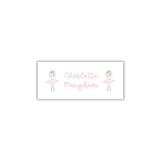 Ballerina Water Resistant Label