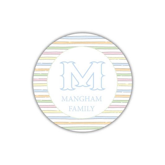 Bright Stripes Gift Tag