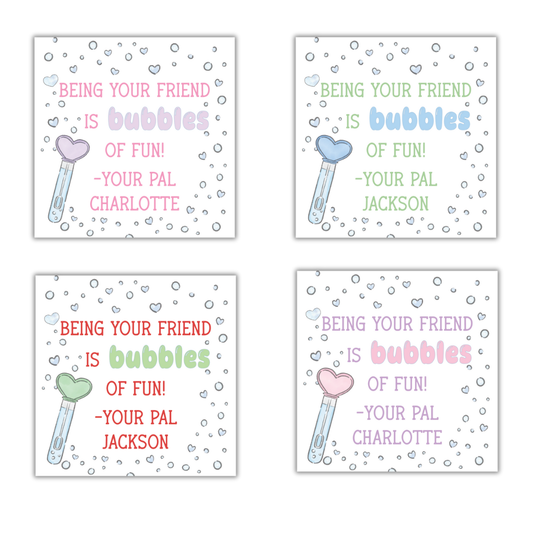 Bubble Gift STICKER- Set of 24