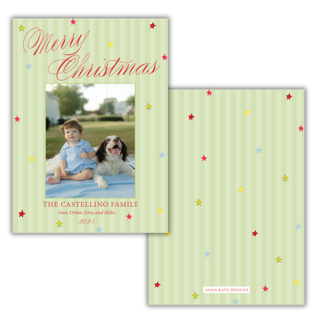 Christmas Star Photo Card