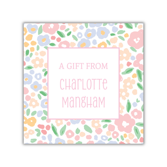 Spring Floral Gift Tag