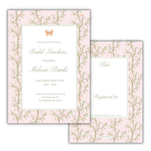 Pink Chinoiserie Invitation