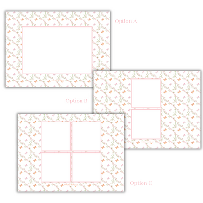 Chinoiserie 1 Baby Girl Announcement