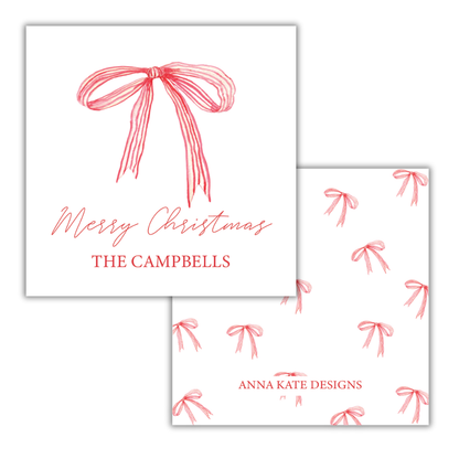 Christmas Bow Gift Tag and Sticker