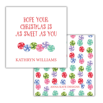 Christmas Candy Gift Tag and Sticker