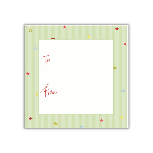 Christmas Star 2 Gift Tag and Sticker