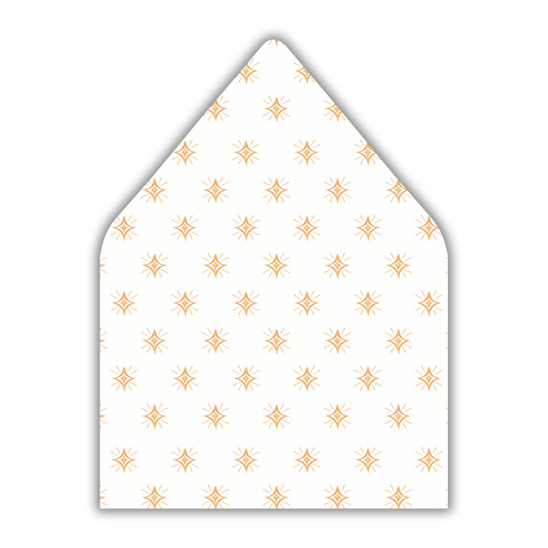 Christmas Star Envelope Liner