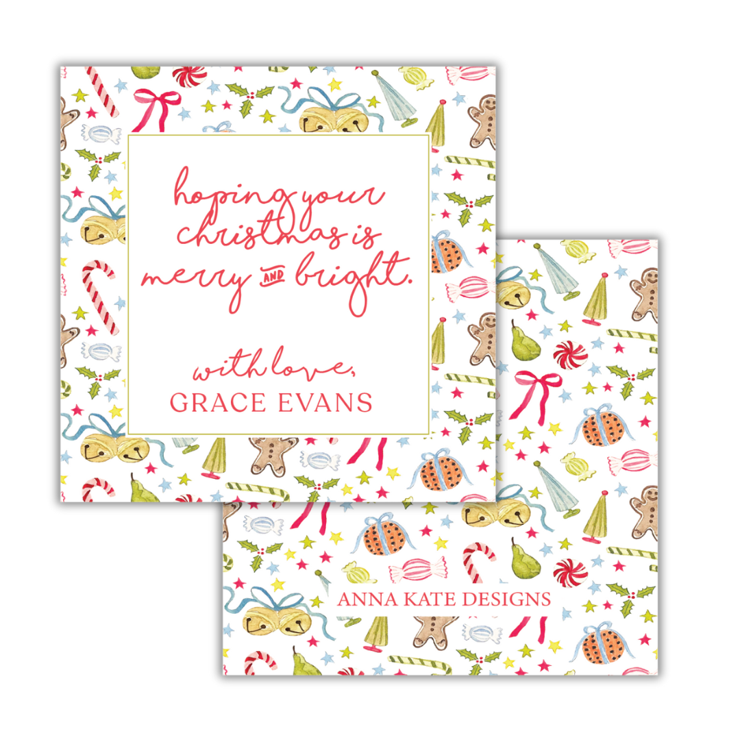 Christmas Trinkets Gift Tag and Sticker