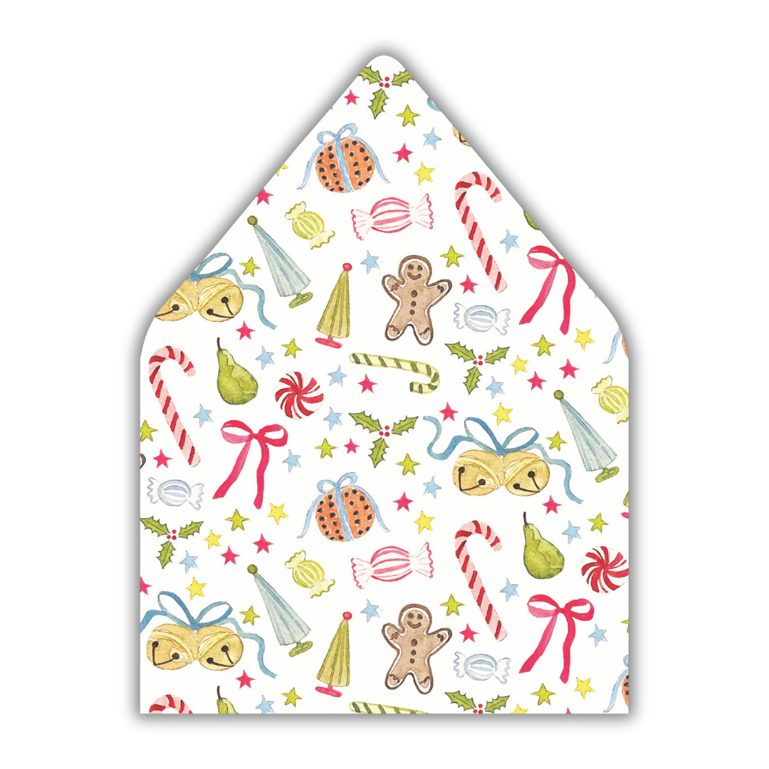 Christmas Trinkets Envelope Liner