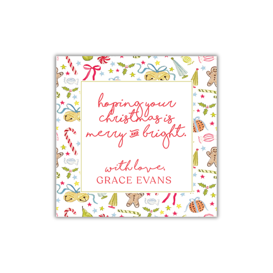 Christmas Trinkets Gift Tag and Sticker