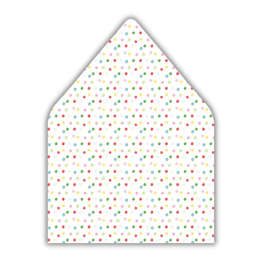 Confetti Ribbon Envelope Liner