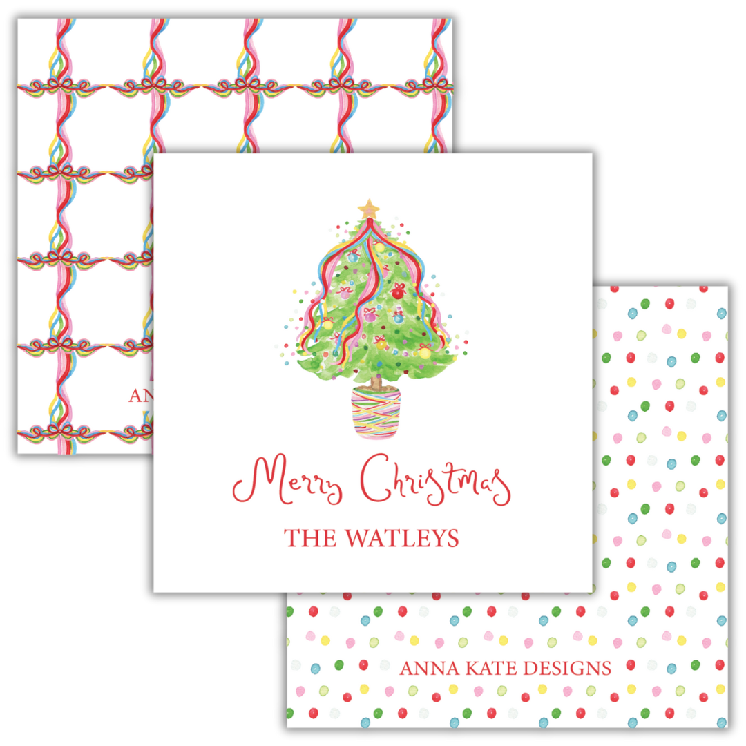Confetti Tree Gift Tag and Sticker