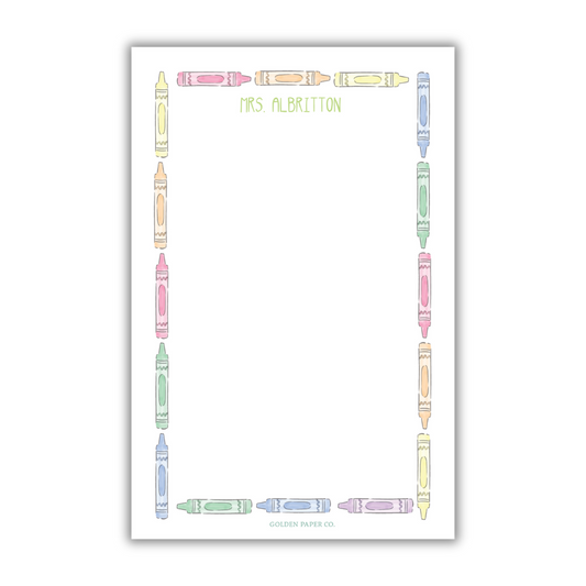 Crayon Rectangle Notepad