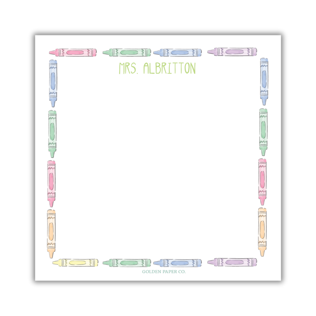 Crayon Square Notepad