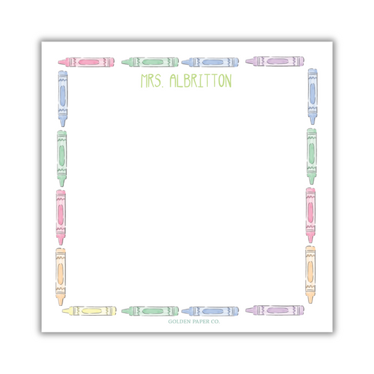 Crayon Square Notepad