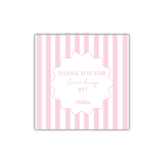 Twirl and Spin Gift Tag