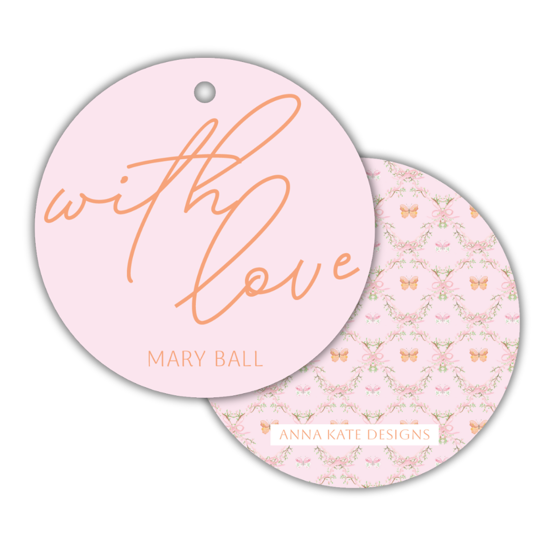 Flutter Round Gift Tag