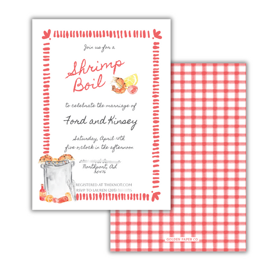 Shrimp Boil Invitation