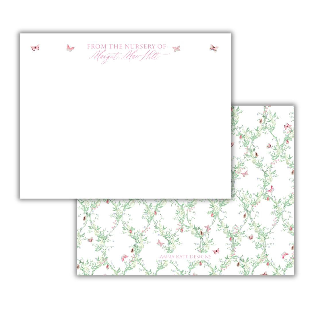 Flutter From The Nursery Notecard- Set of 20 (Copy)