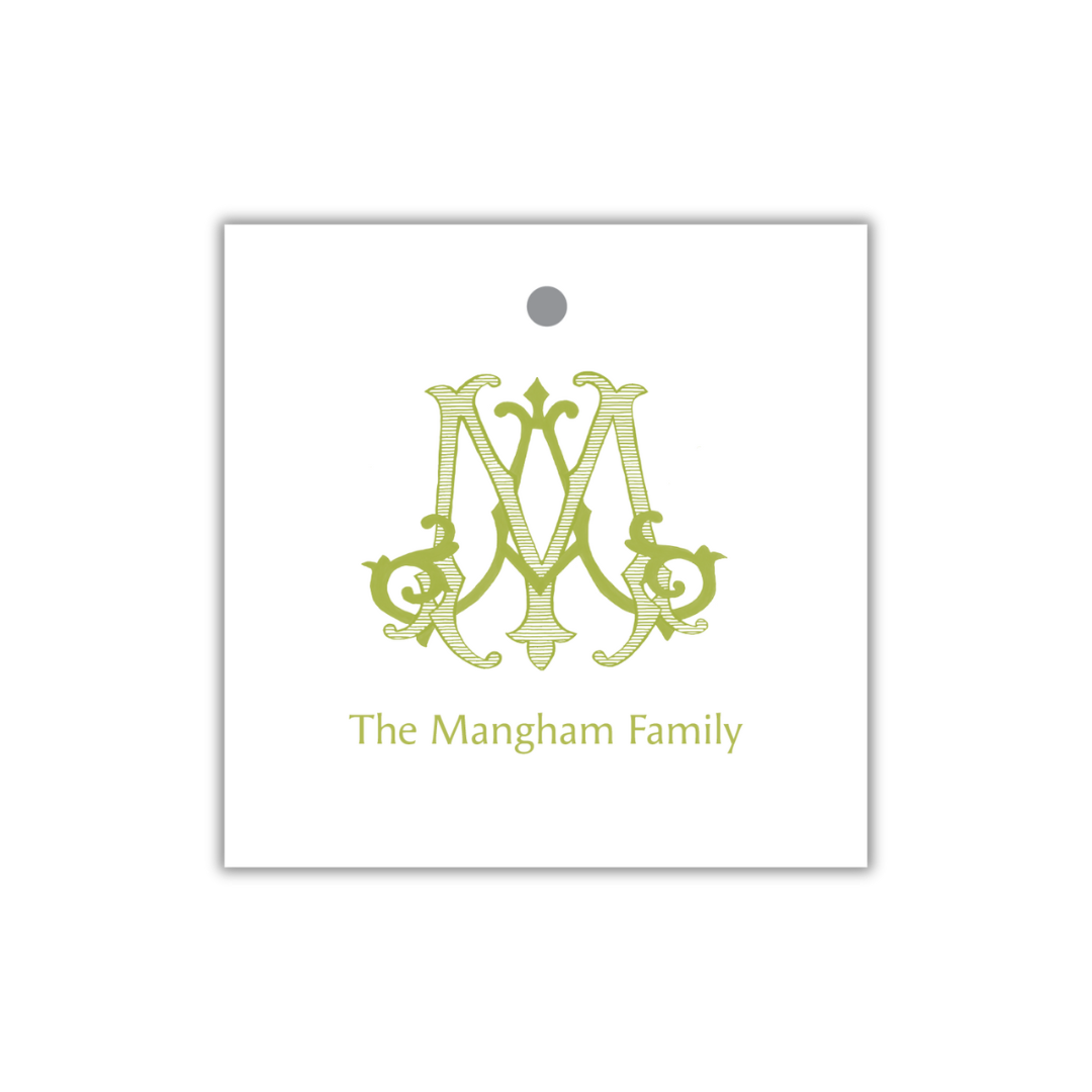 Initial Gift Tag
