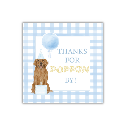 Golden Boy Gift Tag Sticker
