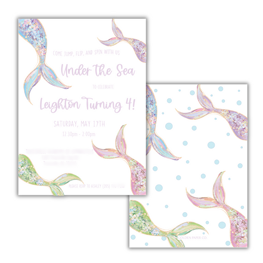 Under the Sea Birthday Invitation