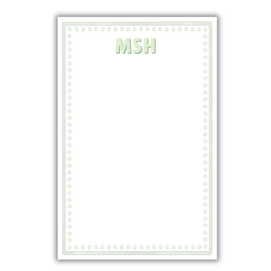 Lime Green Dot Notepad