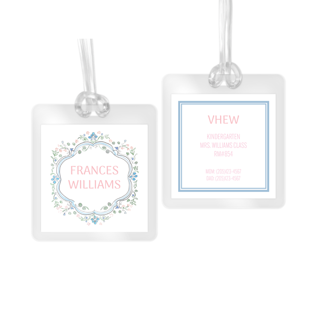 Crest Laminated Bag Tag
