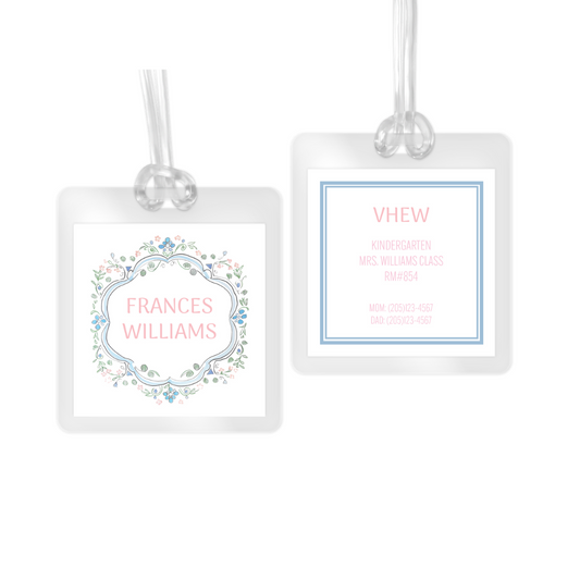 Crest Laminated Bag Tag