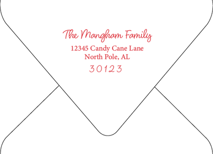 Christmas Return Address Printing