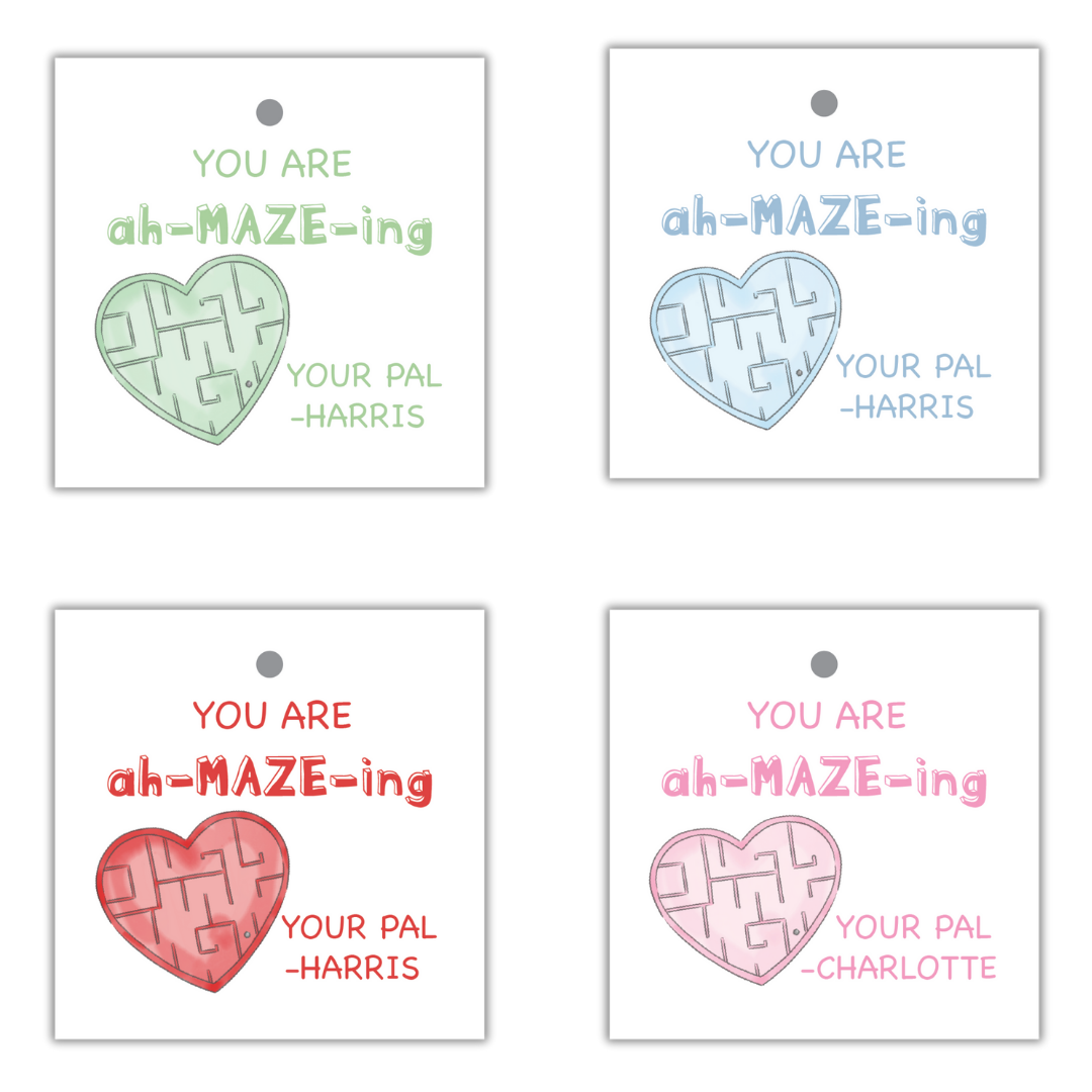 Maze Gift TAG- Set of 24