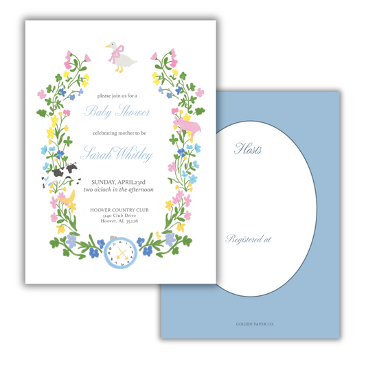 Mother Goose Invite- Boy