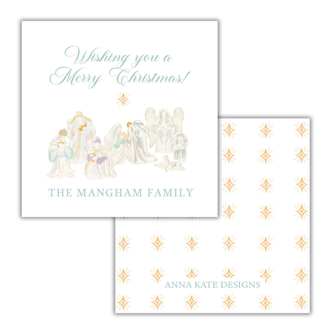 Nativity Gift Tag and Sticker