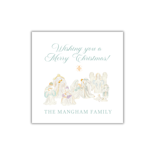 Nativity Gift Tag and Sticker